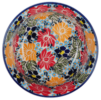 A picture of a Polish Pottery 5.5" Bowl (Evening Bouquet) | M083S-KS02 as shown at PolishPotteryOutlet.com/products/5-5-bowl-evening-bouquet