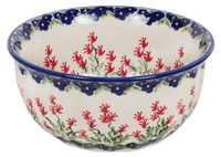 A picture of a Polish Pottery 5.5" Bowl (Burning Thistle) | M083S-P270 as shown at PolishPotteryOutlet.com/products/55-bowls-burning-thistle