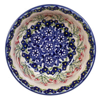 A picture of a Polish Pottery 5.5" Bowl (Burning Thistle) | M083S-P270 as shown at PolishPotteryOutlet.com/products/55-bowls-burning-thistle