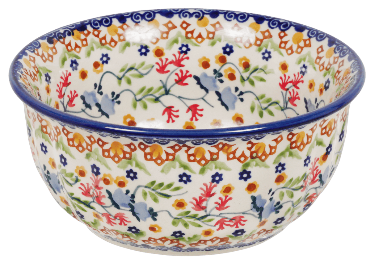 Bowl, Round, 5.5" in "Wildflower Delight" by Manufaktura | M083S-P273