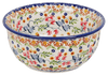 Polish Pottery 5.5" Bowl (Wildflower Delight) | M083S-P273 at PolishPotteryOutlet.com