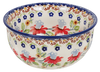 Polish Pottery 5.5" Bowl (Mediterranean Blossoms) | M083S-P274 at PolishPotteryOutlet.com
