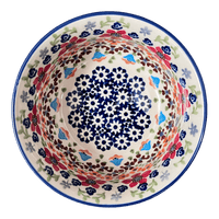 A picture of a Polish Pottery 5.5" Bowl (Stellar Celebration) | M083S-P309 as shown at PolishPotteryOutlet.com/products/5-5-bowl-stellar-celebration-m083s-p309