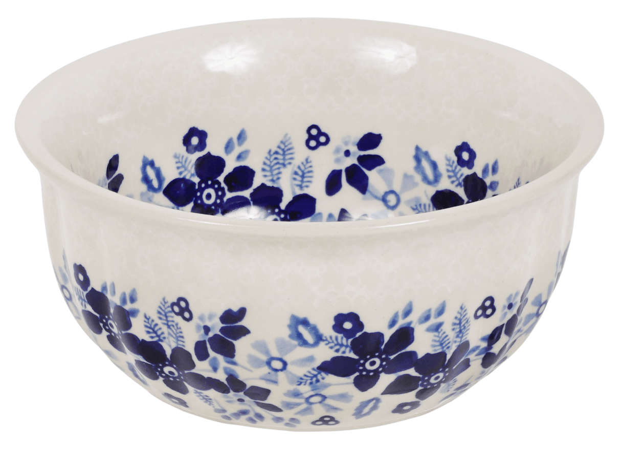 Bowl, Round, 5.5" in "Duet Blue Wreath" by Manufaktura | M083S-SB07