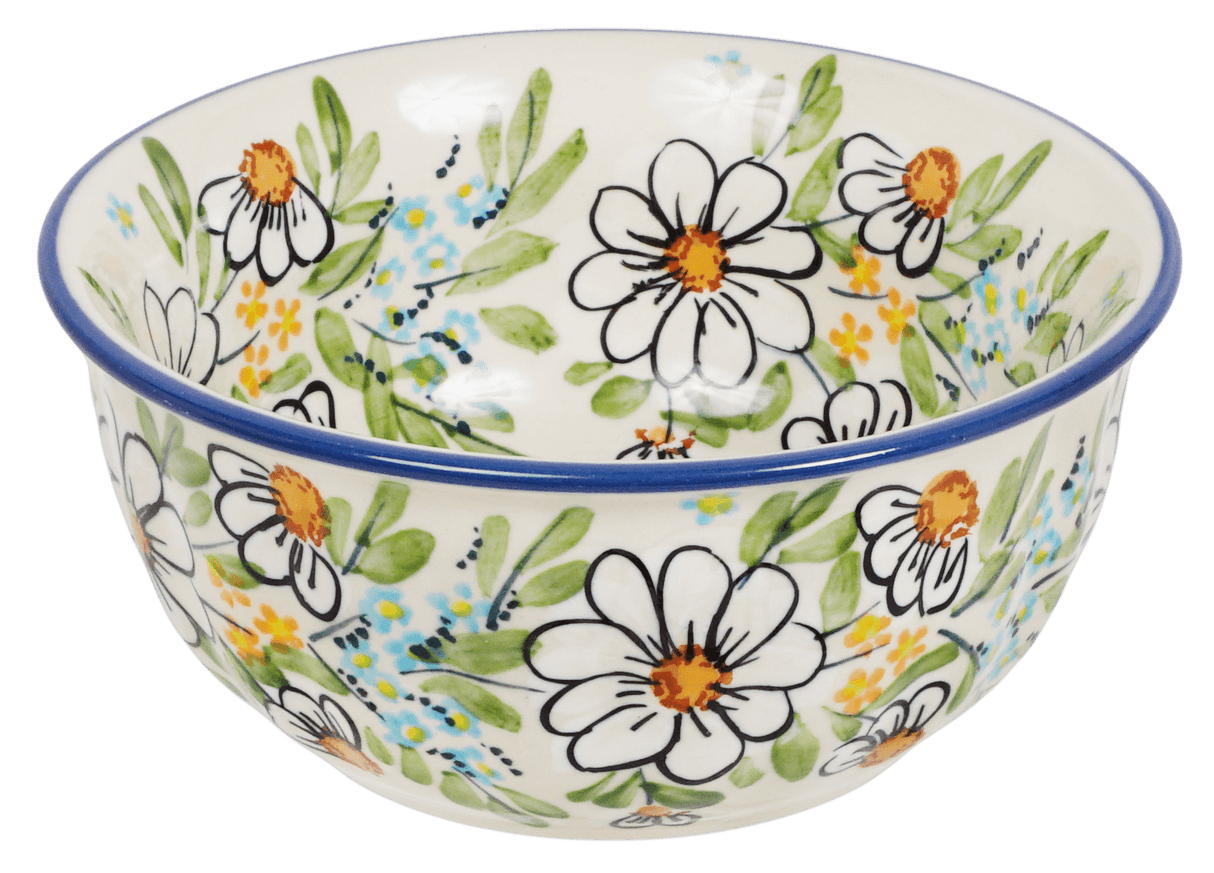 Bowl, Round, 5.5" in "Daisy Bouquet" by Manufaktura | M083S-TAB3