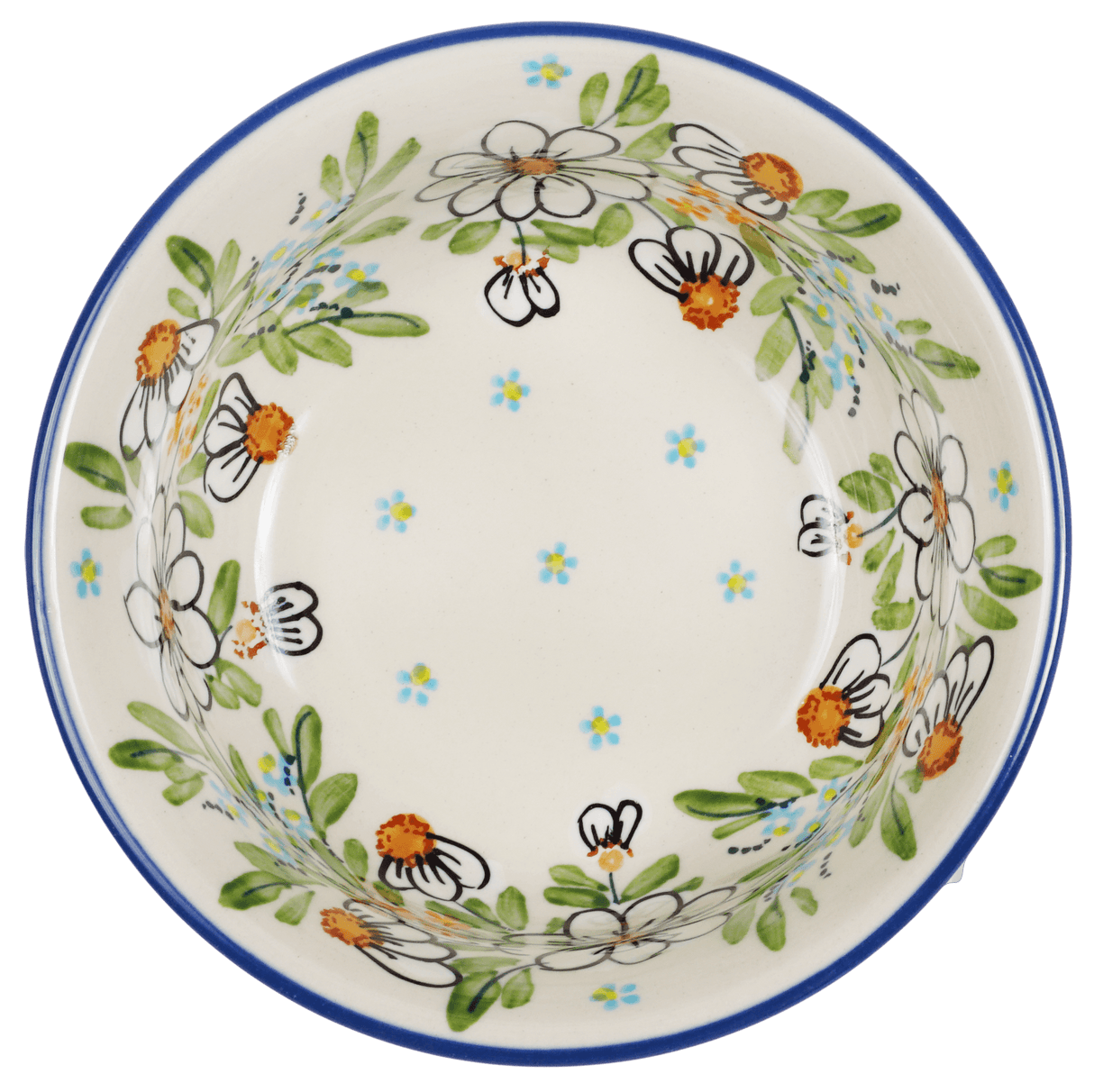 Bowl, Round, 5.5" in "Daisy Bouquet" by Manufaktura | M083S-TAB3