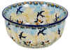 Polish Pottery 5.5" Bowl (Soaring Swallows) | M083S-WK57 at PolishPotteryOutlet.com