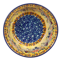 A picture of a Polish Pottery 5.5" Bowl (Butterfly Bliss) | M083S-WK73 as shown at PolishPotteryOutlet.com/products/55-bowls-butterfly-bliss