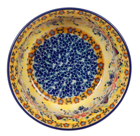Polish Pottery 5.5" Bowl (Butterfly Bliss) | M083S-WK73 Additional Image at PolishPotteryOutlet.com