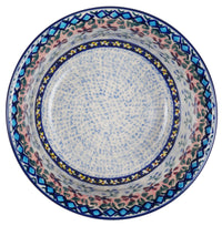A picture of a Polish Pottery 5.5" Bowl (Lilac Fields) | M083S-WK75 as shown at PolishPotteryOutlet.com/products/5-5-bowl-lilac-fields