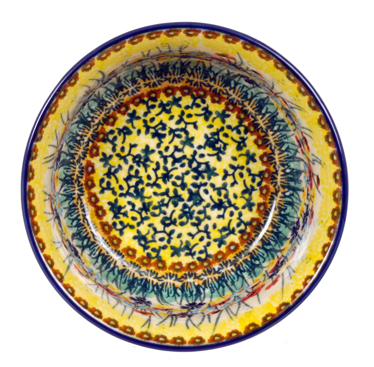 Bowl, Round, 5.5" in "Sunlit Wildflowers" by Manufaktura | M083S-WK77