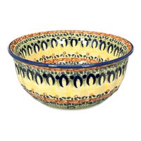 A picture of a Polish Pottery 5.5" Bowl (Baltic Garden) | M083S-WKB as shown at PolishPotteryOutlet.com/products/55-bowls-baltic-garden