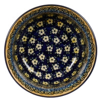 A picture of a Polish Pottery 5.5" Bowl (Floral Formation) | M083S-WKK as shown at PolishPotteryOutlet.com/products/55-bowls-floral-formation