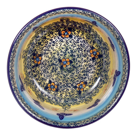 Bowl, Round, 5.5" in "Butterflies in Flight" by Manufaktura | M083S-WKM