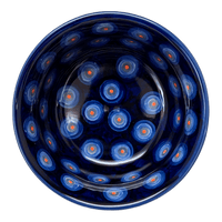 A picture of a Polish Pottery 5.5" Bowl (Harvest Moon) | M083S-ZP01 as shown at PolishPotteryOutlet.com/products/5-5-bowl-harvest-moon-m083s-zp01