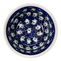A picture of a Polish Pottery 5.5" Bowl (Fish Eyes) | M083T-31 as shown at PolishPotteryOutlet.com/products/5-5-bowl-fish-eyes-m083t-31
