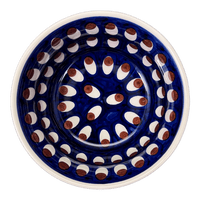 A picture of a Polish Pottery 5.5" Bowl (Pheasant Feathers) | M083T-52 as shown at PolishPotteryOutlet.com/products/5-5-bowl-pheasant-feathers-m083t-52