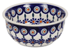 Polish Pottery 5.5" Bowl (Floral Peacock) | M083T-54KK at PolishPotteryOutlet.com