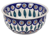 Polish Pottery 5.5" Bowl (Peacock) | M083T-54 at PolishPotteryOutlet.com
