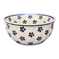 A picture of a Polish Pottery 5.5" Bowl (Petite Floral) | M083T-64 as shown at PolishPotteryOutlet.com/products/5-5-bowl-petite-floral-m083t-64