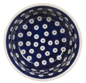 Polish Pottery 5.5" Bowl (Dot to Dot) | M083T-70A Additional Image at PolishPotteryOutlet.com