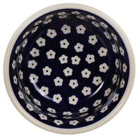 A picture of a Polish Pottery 5.5" Bowl (Flower Dot) | M083T-70M as shown at PolishPotteryOutlet.com/products/55-bowls-flower-dot