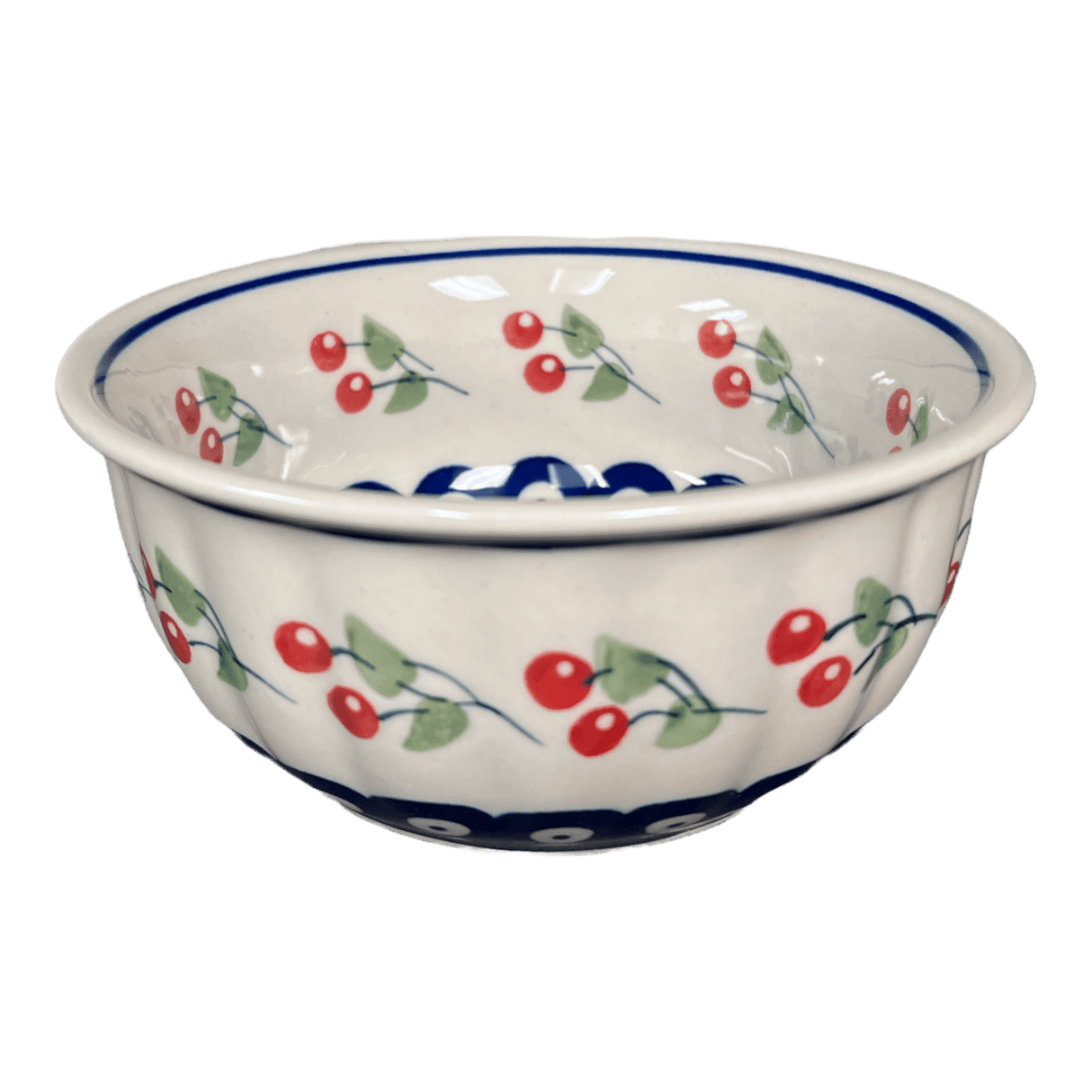 Bowl, Round, 5.5" in "Cherry Dot" by Manufaktura | M083T-70WI