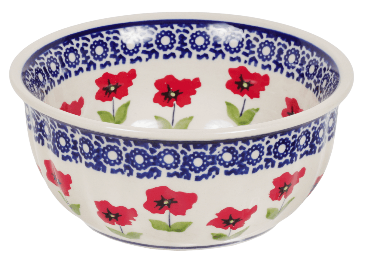 Bowl, Round, 5.5" in "Poppy Garden" by Manufaktura | M083T-EJ01