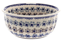 A picture of a Polish Pottery 5.5" Bowl (Floral Chain) | M083T-EO37 as shown at PolishPotteryOutlet.com/products/5-5-bowl-floral-chain-m083t-eo37