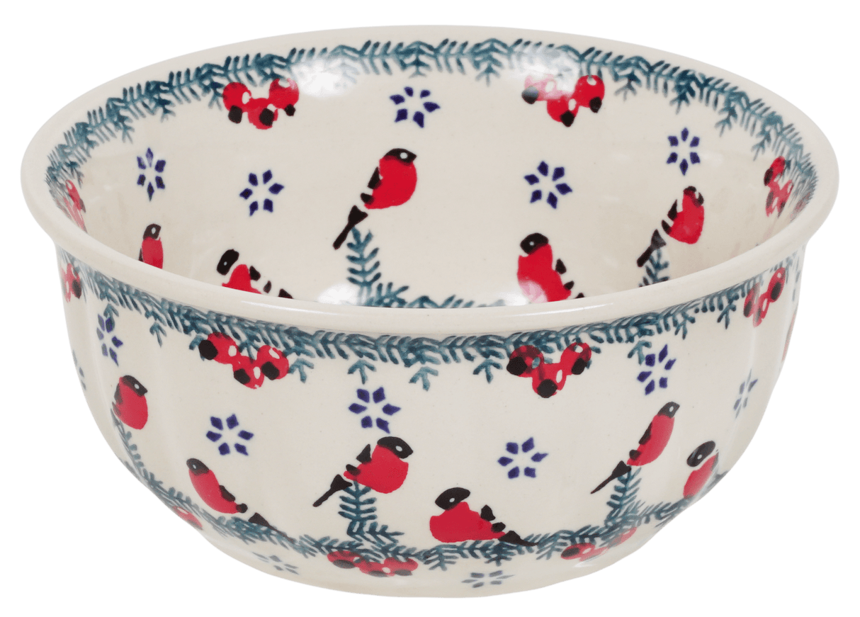 Bowl, Round, 5.5" in "Red Bird" by Manufaktura | M083T-GILE