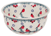 Polish Pottery 5.5" Bowl (Red Bird) | M083T-GILE at PolishPotteryOutlet.com