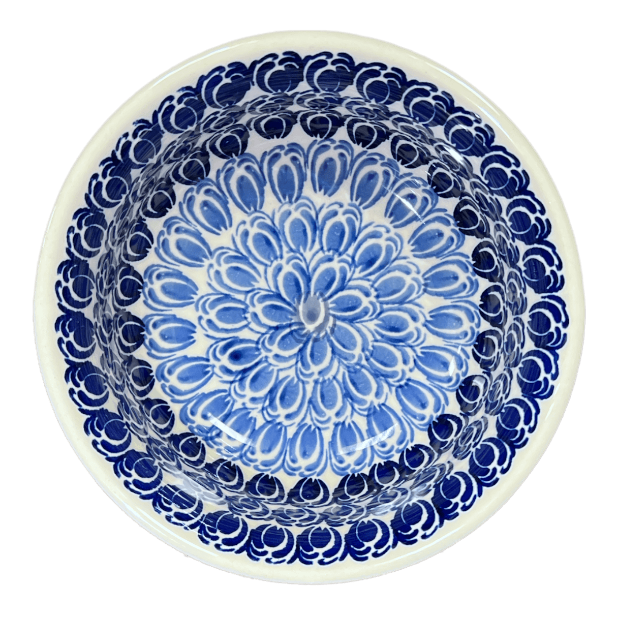 Bowl, Round, 5.5" in "Tulip Blues" by Manufaktura | M083T-GP16