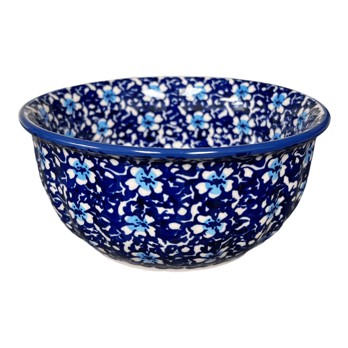 Bowl, Round, 5.5" in "Blue on Blue" by Manufaktura | M083T-J109