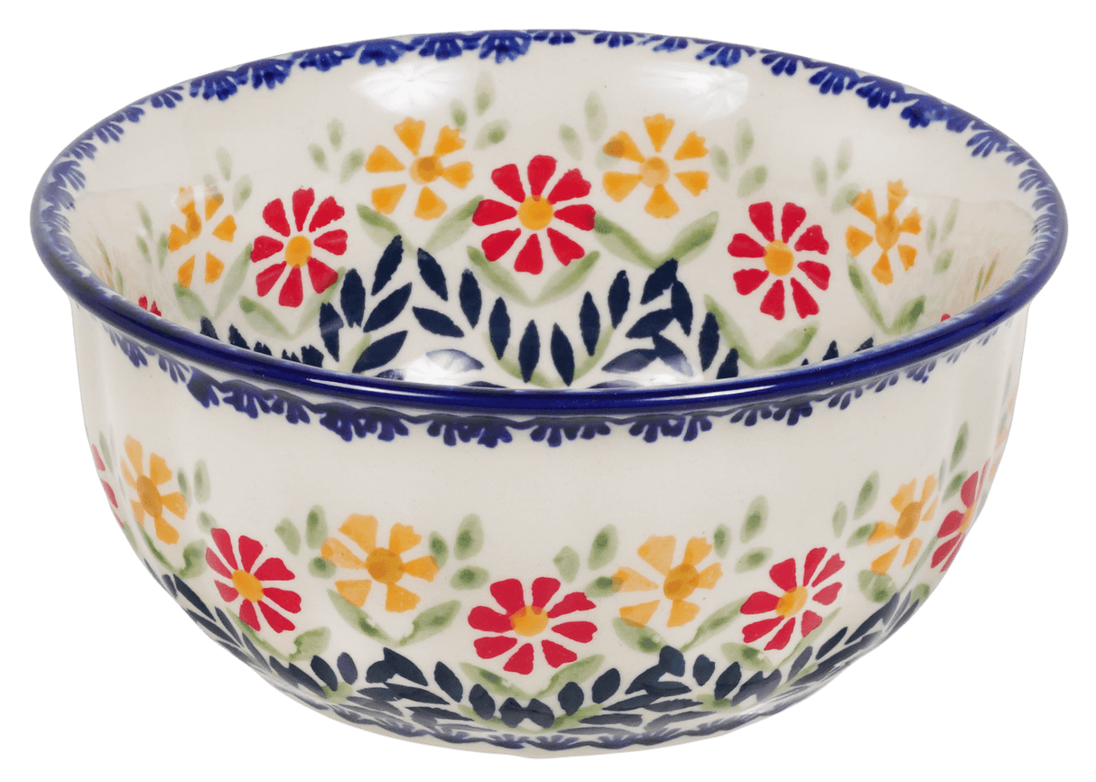 Bowl, Round, 5.5" in "Flower Power" by Manufaktura | M083T-JS14