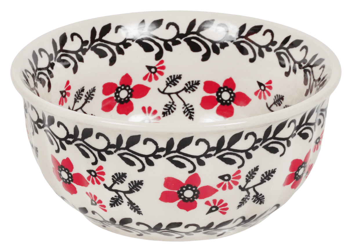 Bowl, Round, 5.5" in "Scarlet Garden" by Manufaktura | M083T-KK01