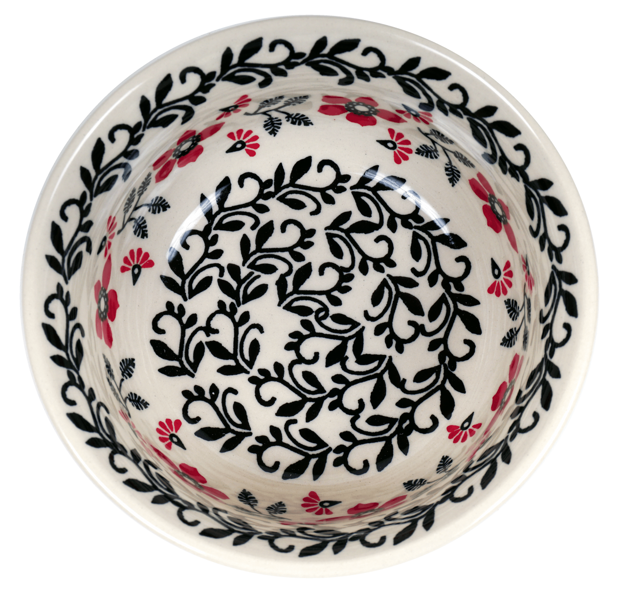 Bowl, Round, 5.5" in "Scarlet Garden" by Manufaktura | M083T-KK01