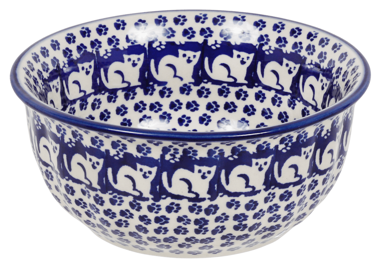 Bowl, Round, 5.5" in "Kitty Cat Path" by Manufaktura | M083T-KOT6