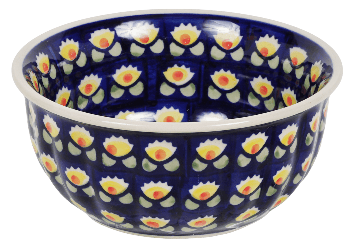 Bowl, Round, 5.5" in "Tulip Azul" by Manufaktura | M083T-LW