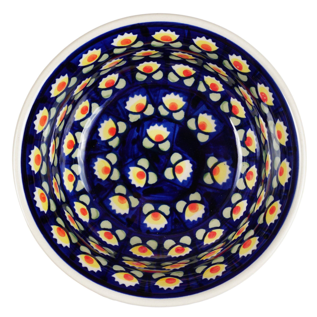 Bowl, Round, 5.5" in "Tulip Azul" by Manufaktura | M083T-LW