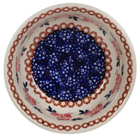 A picture of a Polish Pottery 5.5" Bowl (Parade of Roses) | M083T-MCR1 as shown at PolishPotteryOutlet.com/products/55-bowls-parade-of-roses