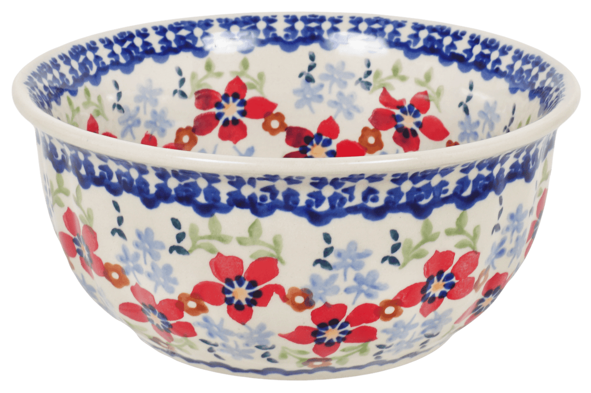 Bowl, Round, 5.5" in "Summer Bouquet" by Manufaktura | M083T-MM01