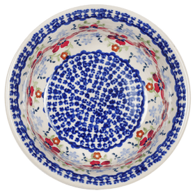 Polish Pottery 5.5" Bowl (Summer Bouquet) | M083T-MM01 Additional Image at PolishPotteryOutlet.com