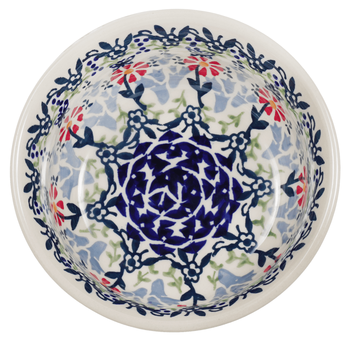 Bowl, Round, 5.5" in "Butterfly Blossoms" by Manufaktura | M083T-MM02