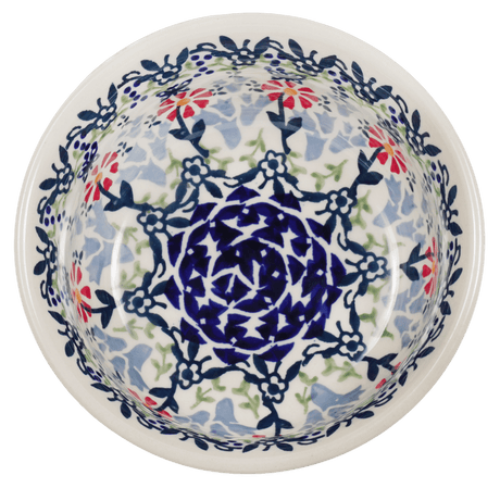 Bowl, Round, 5.5" in "Butterfly Blossoms" by Manufaktura | M083T-MM02