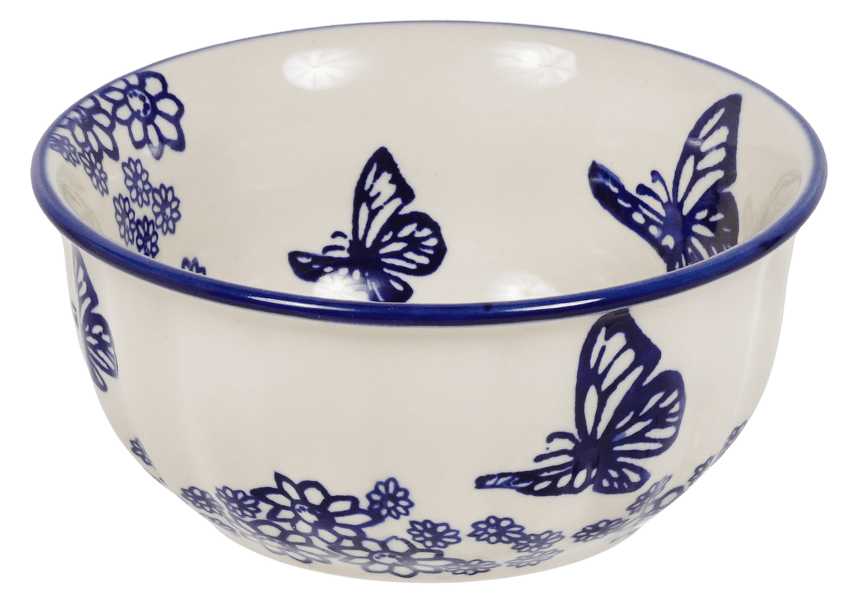 Bowl, Round, 5.5" in "Butterfly Garden" by Manufaktura | M083T-MOT1