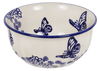 Polish Pottery 5.5" Bowl (Butterfly Garden) | M083T-MOT1 at PolishPotteryOutlet.com