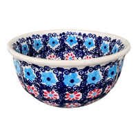 A picture of a Polish Pottery 5.5" Bowl (Daisy Circle) | M083T-MS01 as shown at PolishPotteryOutlet.com/products/5-5-bowl-ms01-m083t-ms01