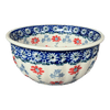 Polish Pottery 5.5" Bowl (Summer Blossoms) | M083T-P232 at PolishPotteryOutlet.com