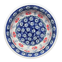 A picture of a Polish Pottery 5.5" Bowl (Summer Blossoms) | M083T-P232 as shown at PolishPotteryOutlet.com/products/55-bowls-summer-blossoms