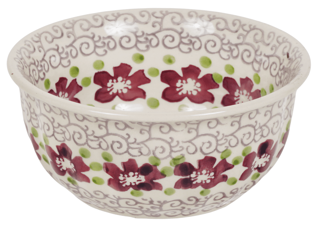 Bowl, Round, 5.5" in "Merlot Garden" by Manufaktura | M083T-P353